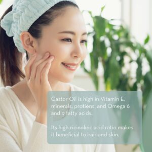 Castor Oil for Eyelashes and Eyebrows - Brow and Lash Growth Serum - 1 fl oz - Pure Body Naturals - Image 3