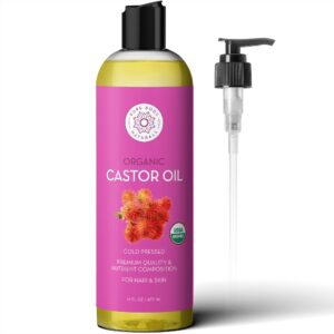 Castor Oil for Eyelashes and Eyebrows - Brow and Lash Growth Serum - 1 fl oz - Pure Body Naturals - Image 9
