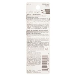 Maybelline Expert Wear Twin Brow and Eye Pencils, Velvet Black - Image 8