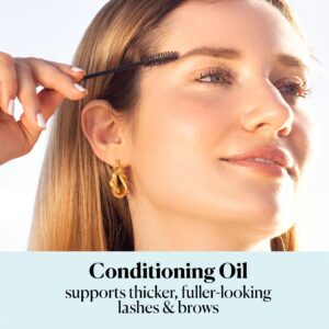 Sky Organics Organic Castor Oil Eyelash Serum for Fuller-Looking Lashes and Brows, 1 fl oz - Image 2