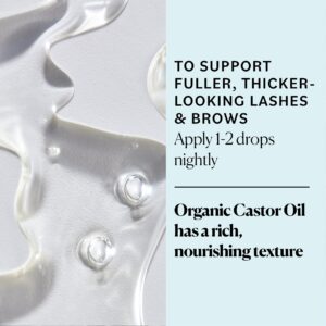 Sky Organics Organic Castor Oil Eyelash Serum for Fuller-Looking Lashes and Brows, 1 fl oz - Image 6