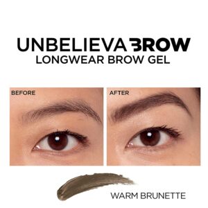 L'Oreal Paris Unbelieva-Brow Longwear Waterproof Tinted Brow Gel, Blonde - Image 49