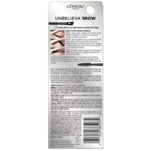 L'Oreal Paris Unbelieva-Brow Longwear Waterproof Tinted Brow Gel, Blonde - Image 93