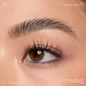 NYX Professional Makeup The Brow Glue Crazy Lift, Shaping Flake-Proof Eyebrow Gel, 24 Hour Hold, Clear, 0.23 fl oz - Image 10