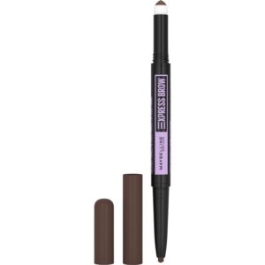 Maybelline Express Brow 2-In-1 Pencil and Powder Eyebrow Makeup, Deep Brown - Image 1