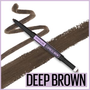 Maybelline Express Brow 2-In-1 Pencil and Powder Eyebrow Makeup, Deep Brown - Image 6