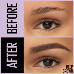 Maybelline Express Brow 2-In-1 Pencil and Powder Eyebrow Makeup, Deep Brown - Image 8
