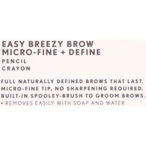 COVERGIRL Easy Breezy Brow Micro-Fine + Define Pencil, 710 Soft Brown, 0.003 oz - Image 11