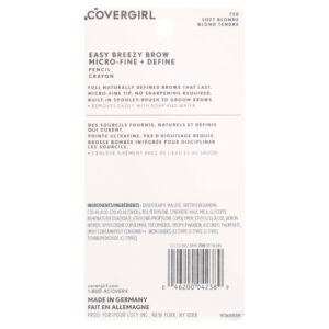 COVERGIRL Easy Breezy Brow Micro-Fine + Define Pencil, 710 Soft Brown, 0.003 oz - Image 15
