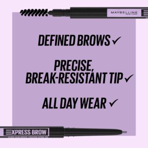 Maybelline Express Brow Ultra Slim Pencil Eyebrow Makeup, Deep Brown - Image 60
