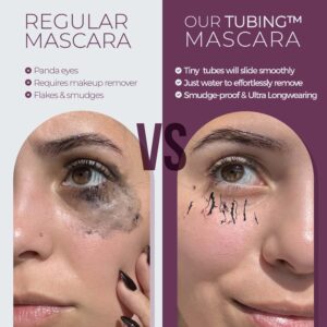 Blinc Amplified Tubing Mascara | Ultra-Longwearing Washable Mascara | Soft-Glam Volumizing, Lengthening and Defining Mascara | Gluten-Free and Cruelty-Free | 9mL / 0.30 Fl. OZ Dark Brown - Image 4