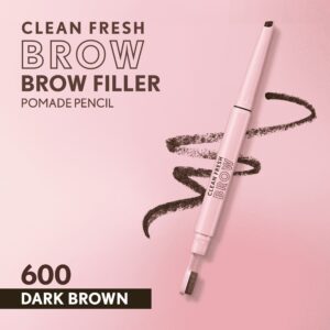 COVERGIRL Clean Fresh Brow Filler Pomade Pencil, Soft Brown 400, .007 oz - Image 23