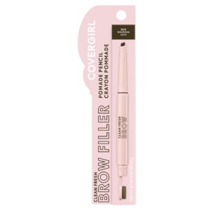 COVERGIRL Clean Fresh Brow Filler Pomade Pencil, Soft Brown 400, .007 oz - Image 24