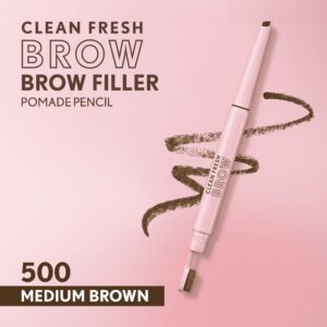 COVERGIRL Clean Fresh Brow Filler Pomade Pencil, Soft Brown 400, .007 oz - Image 27