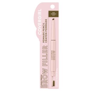 COVERGIRL Clean Fresh Brow Filler Pomade Pencil, Soft Brown 400, .007 oz - Image 28