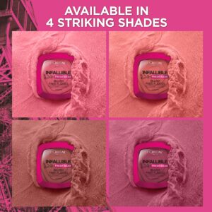 L'Oréal Paris Infallible Blush, Soft Matte Finish, Up to 24H, Confident Pink, 0.31 oz - Image 5