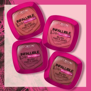 L'Oréal Paris Infallible Blush, Soft Matte Finish, Up to 24H, Confident Pink, 0.31 oz - Image 12