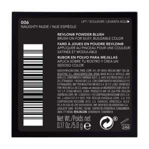 Revlon Powder Blush, Satin Finish, 006 Naughty Nude, 0.17 oz - Image 8