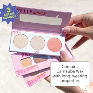 Pretty Smart All-in-one Face Palette 060, Light Neutral Photo Blur Perfect Finish, Hermosa Too Talc-Free Bronzer, Goddess Extra Pretty Pressed Blush, 8g - Image 15