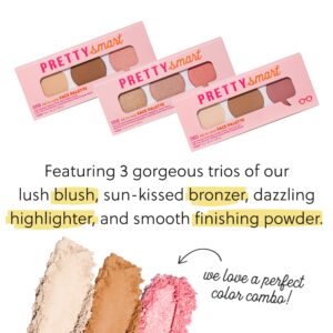 Pretty Smart All-in-one Face Palette 060, Light Neutral Photo Blur Perfect Finish, Hermosa Too Talc-Free Bronzer, Goddess Extra Pretty Pressed Blush, 8g - Image 17