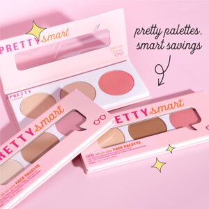 Pretty Smart All-in-one Face Palette 060, Light Neutral Photo Blur Perfect Finish, Hermosa Too Talc-Free Bronzer, Goddess Extra Pretty Pressed Blush, 8g - Image 19