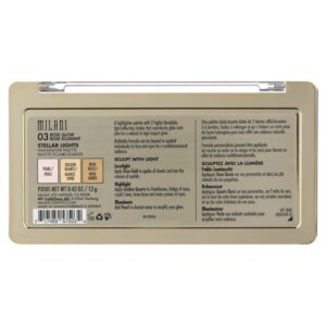 Milani Stellar Lights Highlighting Palette, Rose Glow - Image 4