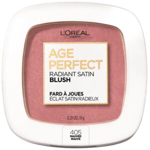 L'Oreal Paris Age Perfect Radiant Satin Blush with Camellia Oil, Peony, 0.31 oz. - Image 20