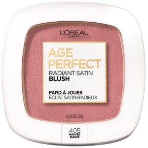 L'Oreal Paris Age Perfect Radiant Satin Blush with Camellia Oil, Peony, 0.31 oz. - Image 21