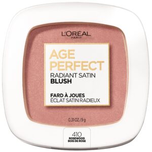 L'Oreal Paris Age Perfect Radiant Satin Blush with Camellia Oil, Peony, 0.31 oz. - Image 49