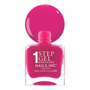 Nails.INC, It's Topless Gel Nail Polish, 4-in-1 Base Coat, Treatment, Color & Top Coat, Olivia, Magenta Creme, 0.47oz - Image 9
