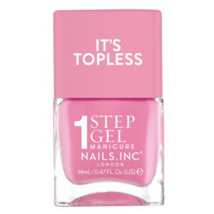 Nails.INC, It's Topless Gel Nail Polish, 4-in-1 Base Coat, Treatment, Color & Top Coat, Olivia, Magenta Creme, 0.47oz - Image 64