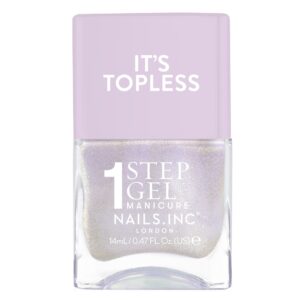 Nails.INC, It's Topless Gel Nail Polish, 4-in-1 Base Coat, Treatment, Color & Top Coat, Olivia, Magenta Creme, 0.47oz - Image 87