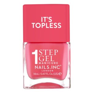 Nails.INC, It's Topless Gel Nail Polish, 4-in-1 Base Coat, Treatment, Color & Top Coat, Olivia, Magenta Creme, 0.47oz - Image 112