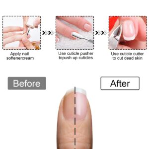 Huauoo 3-Piece Stainless Steel Cuticle Nipper Kit with Full Jaw Nipper, Pusher & Remover, Silver - Image 5