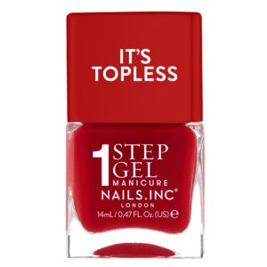 Nails.INC, It's Topless Gel Nail Polish, 4-in-1 Base Coat, Treatment, Color & Top Coat, Olivia, Magenta Creme, 0.47oz - Image 126