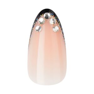 KISS Masterpiece, Press On Nails, Perfection, Black, Medium Almond, 30 Count - Image 4