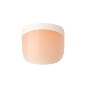 KISS Salon Acrylic French, Press on Toenails, Walk Away, White, Short Squoval, 24 Count - Image 5