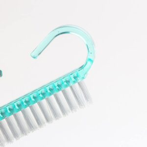 Cleaner Finger Nail Scrub Brush Nail Hand Scrubbing Cleaning Brush Plastic Handle NailTransparent Handle Nail Brush Nail Brushes - Image 3