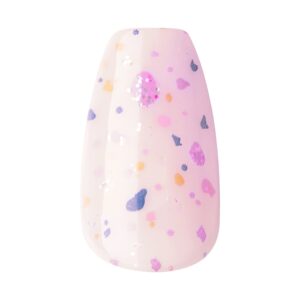 KISS imPRESS No Glue Needed Press On Nails, Design, All I Want, Purple, Medium Coffin, 30 Count - Image 6