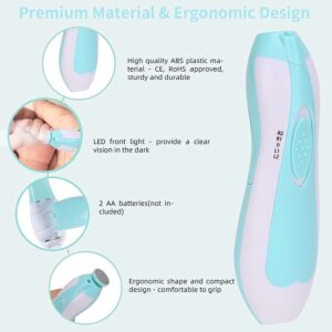 Silensys Baby Nail Trimmer, Electric Baby Nail Clippers, 6 in 1 Baby Nail File Nail File Baby Grooming Kit for Newborn Toddler or Adults, Blue - Image 7