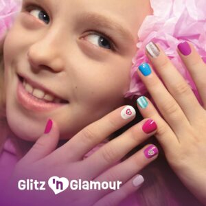 Pretty Me Nail Art Studio for Girls - Nail Polish Kit for Kids Ages 7-12 Years Old - Girl Gifts Ideas - Girls Nails Gift Set - Cool Girly Stuff - Polish, Pens, Glitter, Stickers, Gems, Filer - Image 5