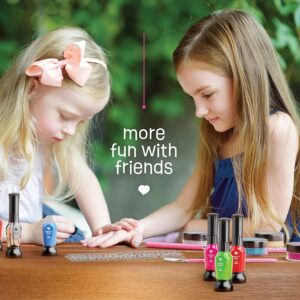 Pretty Me Nail Art Studio for Girls - Nail Polish Kit for Kids Ages 7-12 Years Old - Girl Gifts Ideas - Girls Nails Gift Set - Cool Girly Stuff - Polish, Pens, Glitter, Stickers, Gems, Filer - Image 7