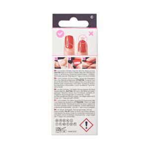 KISS imPRESS Press-On Manicure Halloween, Black, Medium Length, Almond Shape, 'Jump Scare', 33 Ct. - Image 9