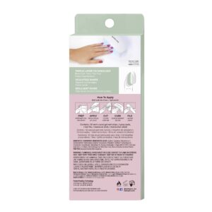 Dashing Diva Glaze LED Semi-Cured Gel Nail Strips, Emerald Marble, 32 Count - Image 5