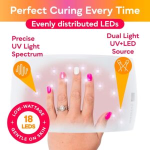 SUNUV UV Nail Lamp, SUN9C LED Gel Nail Dryer with Sensor, 2 Timers, and UV Light, Ideal Gift for Women and Girls, Pink - Image 5