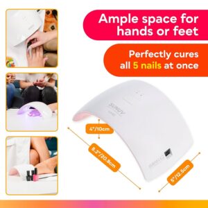 SUNUV UV Nail Lamp, SUN9C LED Gel Nail Dryer with Sensor, 2 Timers, and UV Light, Ideal Gift for Women and Girls, Pink - Image 7