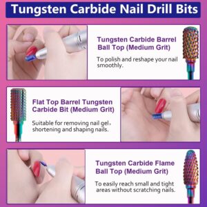 30Pcs Nail Drill Bits Set,3/32 Inch Professional Ceramic Diamond Nail Bits, Nail Drill Bits for Electric Manicure Pedicure Nail File Machine - Image 9