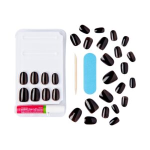 KISS Voguish Fantasy Halloween Press-On Nails, Black, Short Oval, 31 Ct. - Image 4