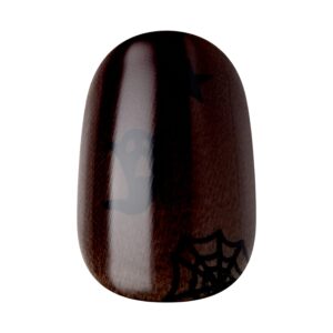 KISS Voguish Fantasy Halloween Press-On Nails, Black, Short Oval, 31 Ct. - Image 7