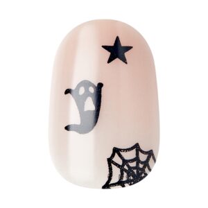 KISS Voguish Fantasy Halloween Press-On Nails, Black, Short Oval, 31 Ct. - Image 8